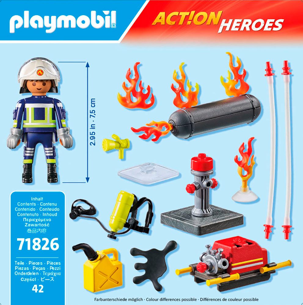Playmobil® Löschung eines Gastanks (71826), Playmobil Action Heroes Konstruktions-Spielset, (42 St), Made in Europe – Bild 4 von 4