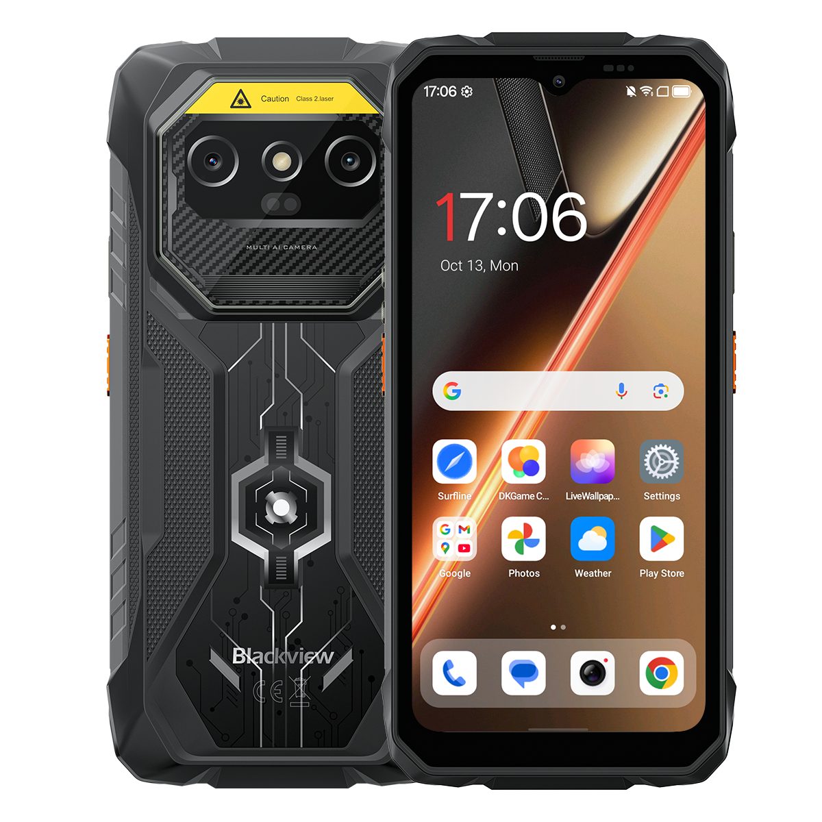 blackview Outdoor Smartphone 15000mAh Akku 24GB RAM 256GB Android 16 Nachtsicht Smartphone (16.66 cm/6.56 Zoll, 256 GB Speicherplatz, 16 MP Kamera)