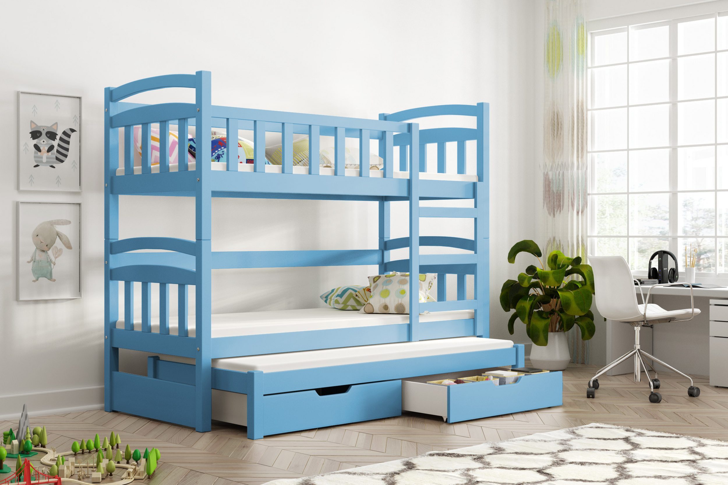 thematys Hochbett Etagenbett Stockbett mit Rausfallschutz günstig online kaufen