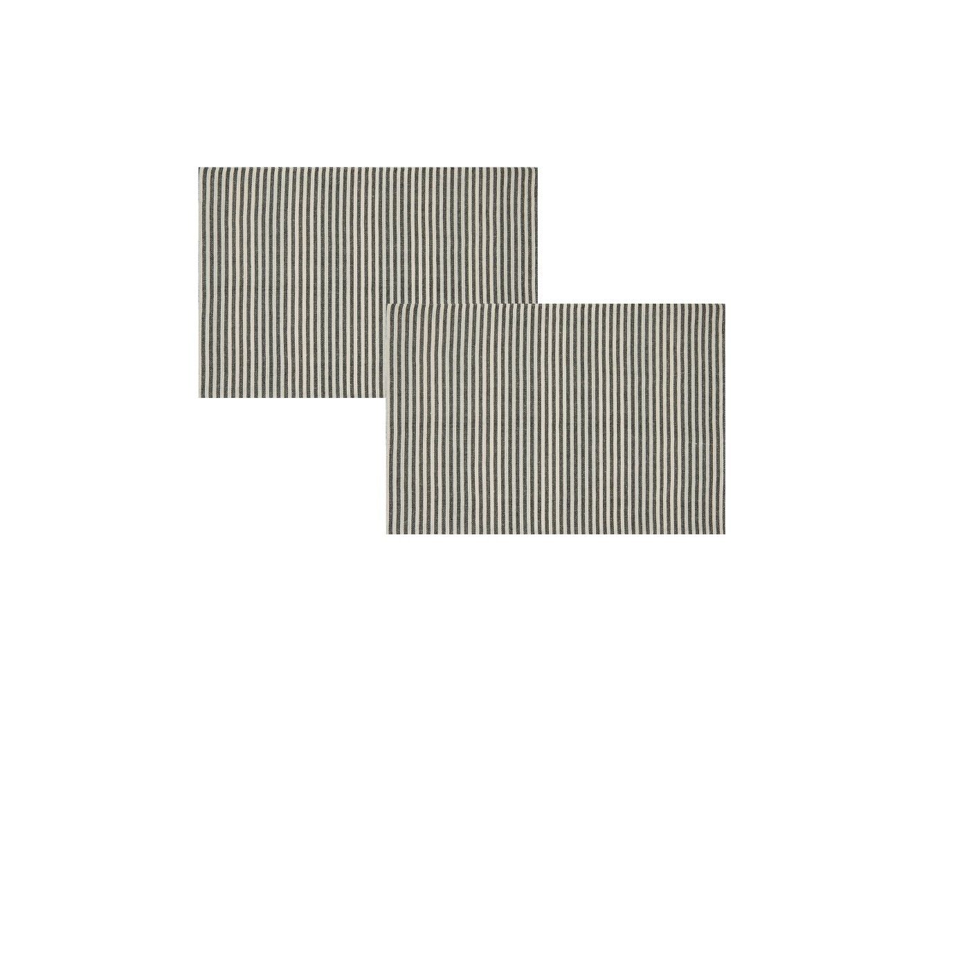 Platzset, Vito 2teilig 35x45cm Baumwolle saugfähig pflegeleicht Wendetischset, Magma Heimtex, (Set, 2-St., 2 Platzdeckchen), Wendetischset Dunkelblau