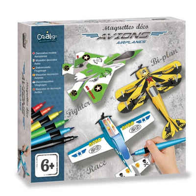 suebidou Konstruktions-Spielset Bastelset Kreativset Modelle „Flugzeuge" für Kinder
