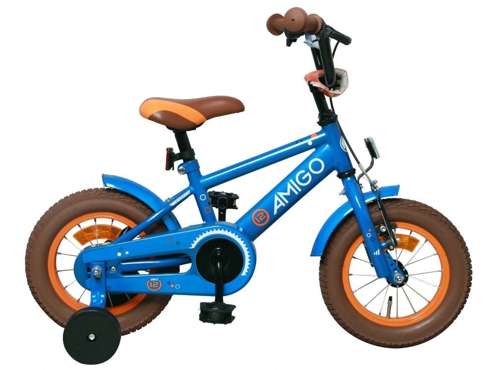 LeNoSa Kinderfahrrad 12 Zoll Fahrrad für Kinder ab 3 Jahren / Hand &  Rücktrittbremse