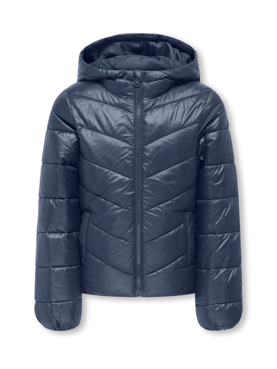 KIDS ONLY Steppjacke KOGKAJSA LIGHT QUILT HOOD JKT OTW NOOS (1-St) in Unifarbe