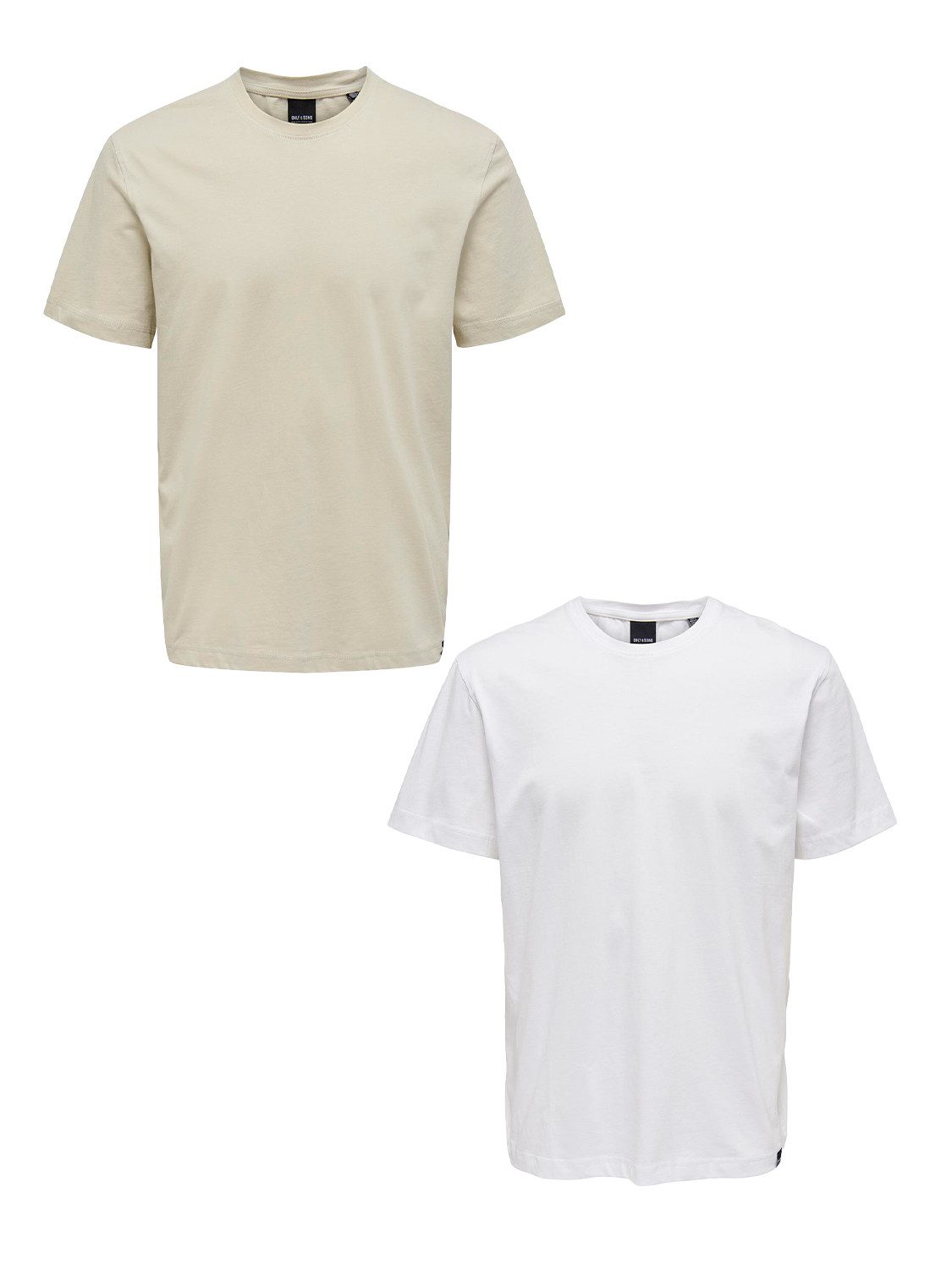 ONLY & SONS T-Shirt 2er-Set Rundhals günstig online kaufen