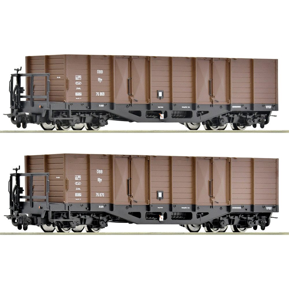 Güterwagen Roco 6640004 H0e 2er-Set Offene Güterwagen der ÖBB