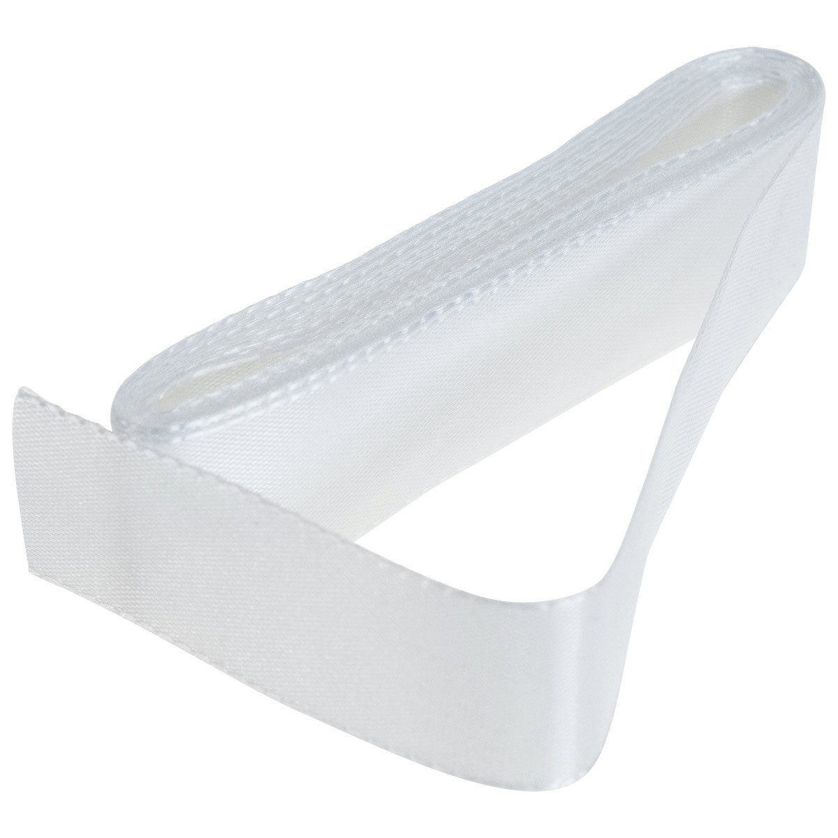 Dekoband Dekoband Geschenkband Weiß mit Webkante 25mm 3m 10St
