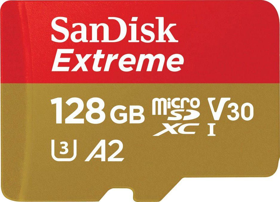 Sandisk Extreme 128GB Speicherkarte (128 GB, UHS Class 3, 160 MB/s Lesegeschwindigkeit)