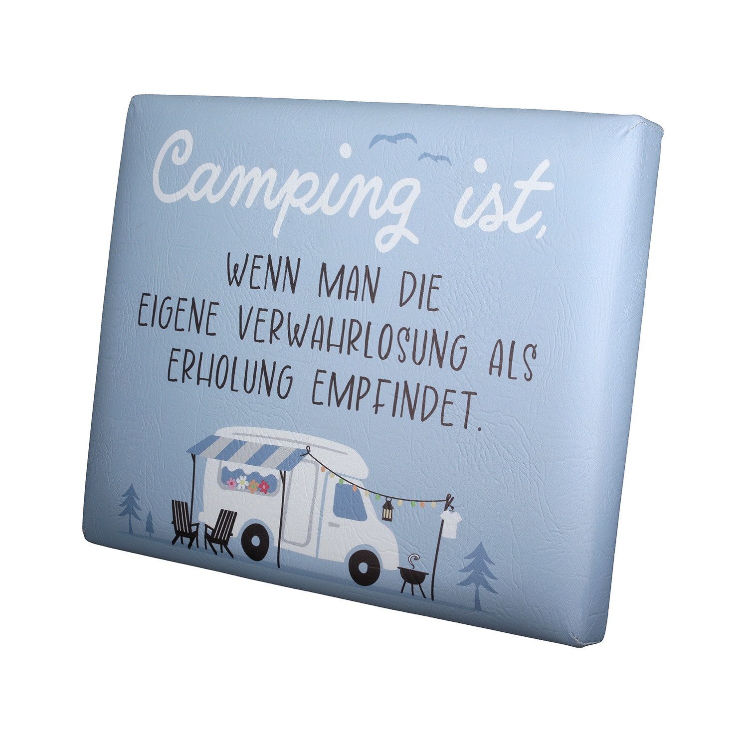 GILDE Polsterauflage Kunststoff Sitzpolster 'Camperglück' 49840