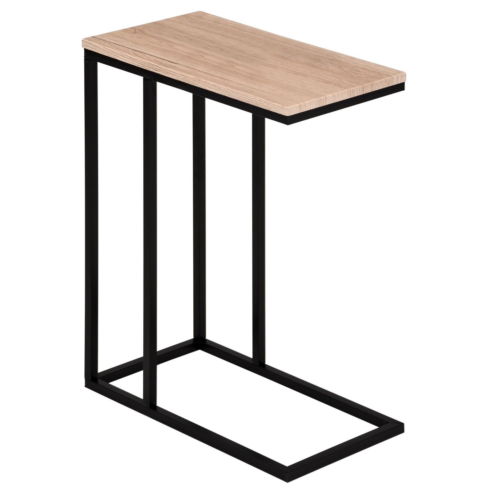 IDIMEX Beistelltisch DEBORA, Couchtisch mit Metallgestell aus MDF-Platte Sofatisch Wildeiche
