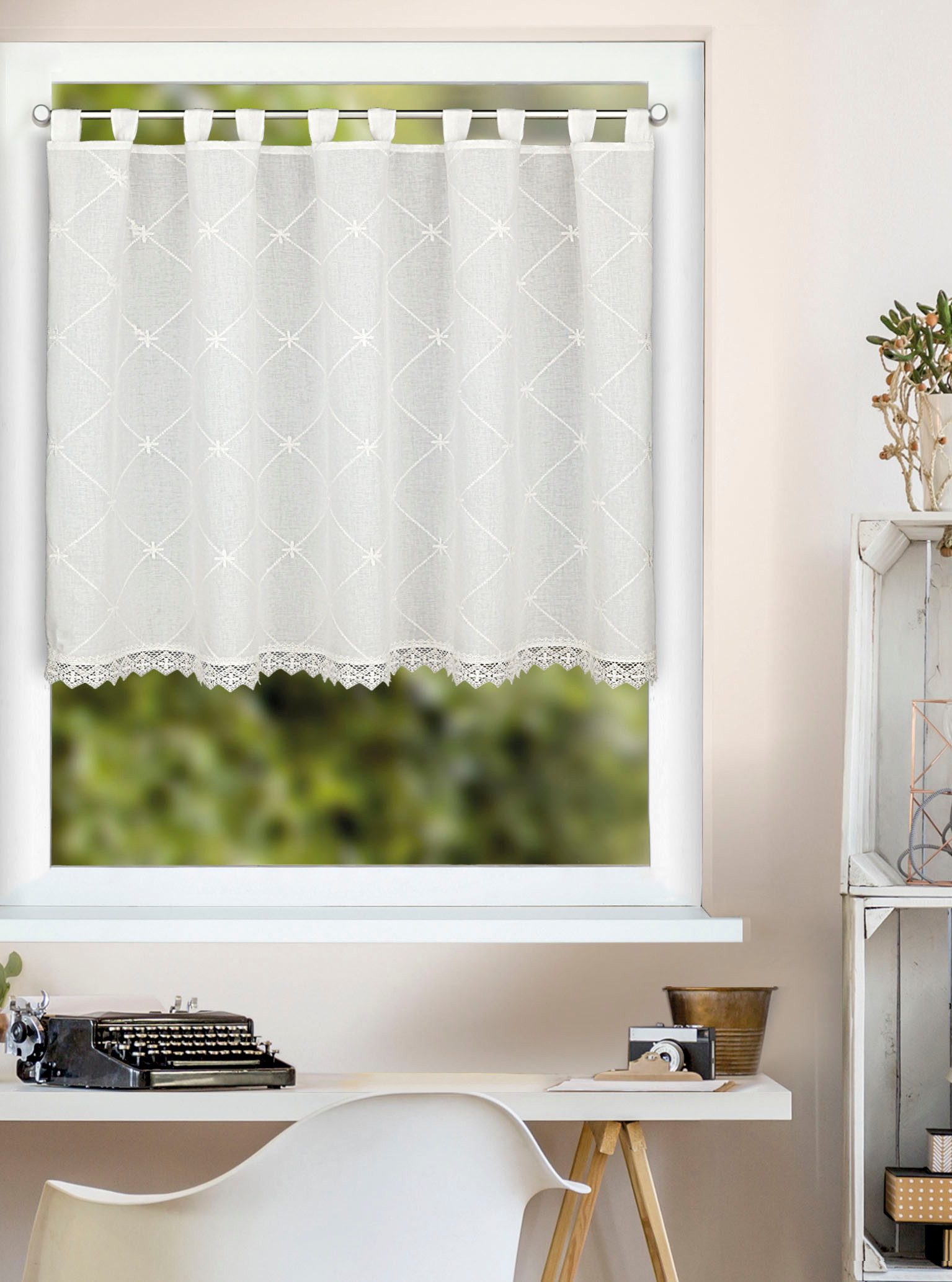 HOMING Panneaux Taormina (1 St), Schlaufen, halbtransparent, Fertigschal
