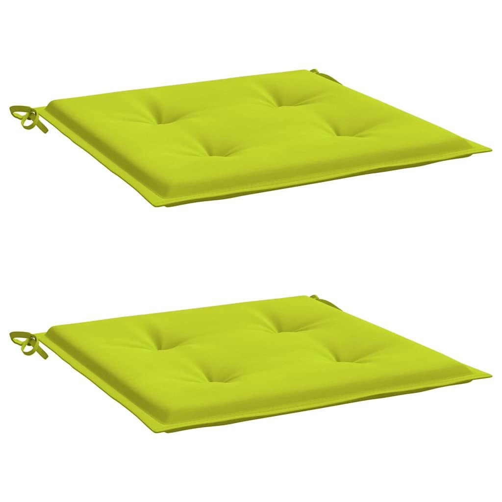 vidaXL Sitzauflage Gartenstuhl-Kissen 2 Stk. Knallgrün günstig online kaufen