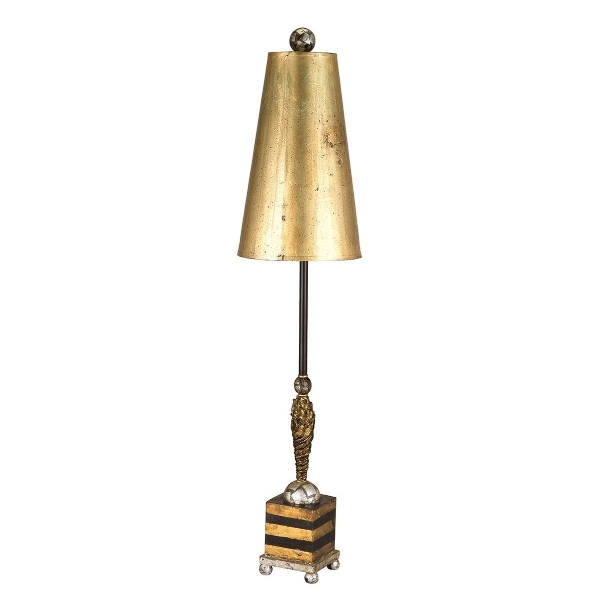 Licht-Erlebnisse Stehlampe CORALYN, ohne Leuchtmittel, Stehleuchte Wohnzimmer 102 cm E27 in Gold Modern Standleuchte