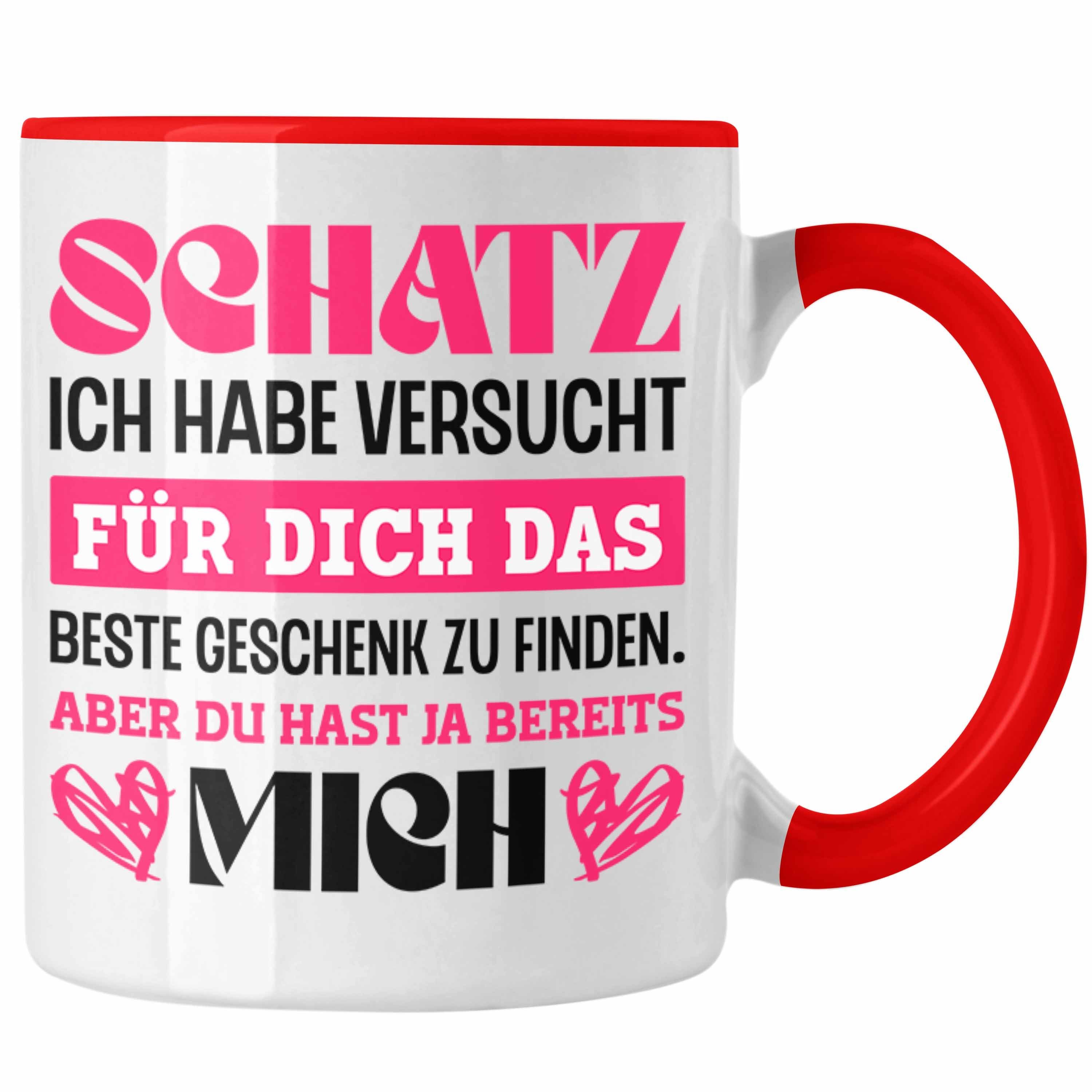 Trendation Freund Valentinstag Lustige Freundin Ich Tasse Finden Trendation Ihn Sie für Tasse Zu Das Geschenk Versucht Geschenkidee Perfekte Rot Habe - für