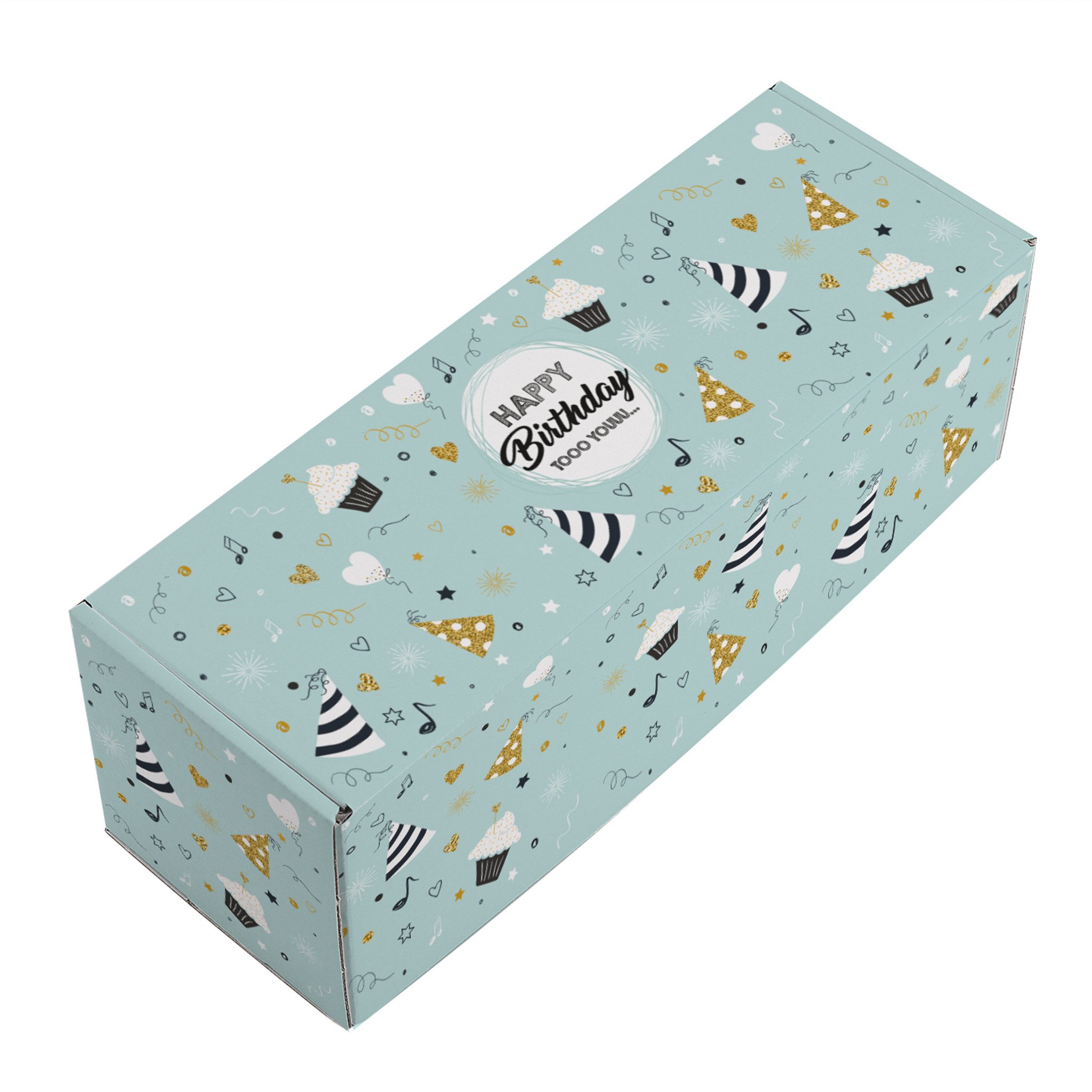 Herz & Heim Geschenkbox zum Geburtstag - Geschenkverpackung aus stabiler Pappe, verschiedene Größen