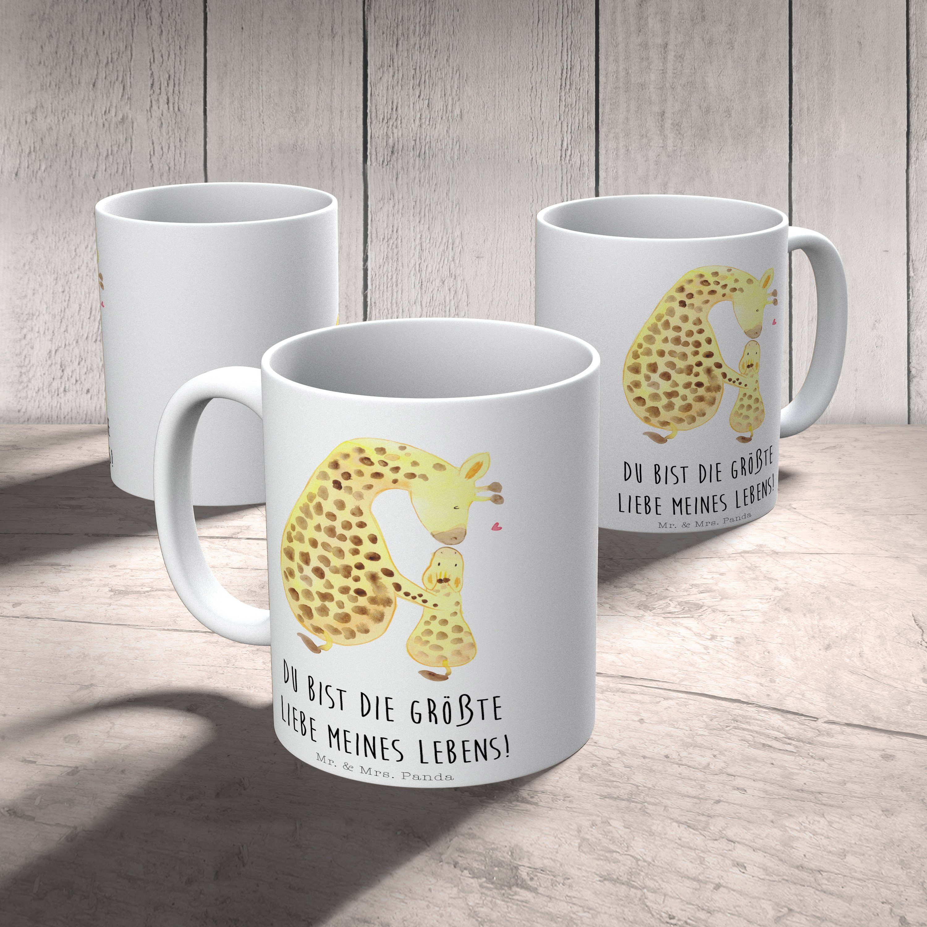 Tasse Keramik Motive, Weiß Kind Mr. Mrs. Giraffe & Tasse Lieblingsmensch, Panda Geschenk, - mit - Af,