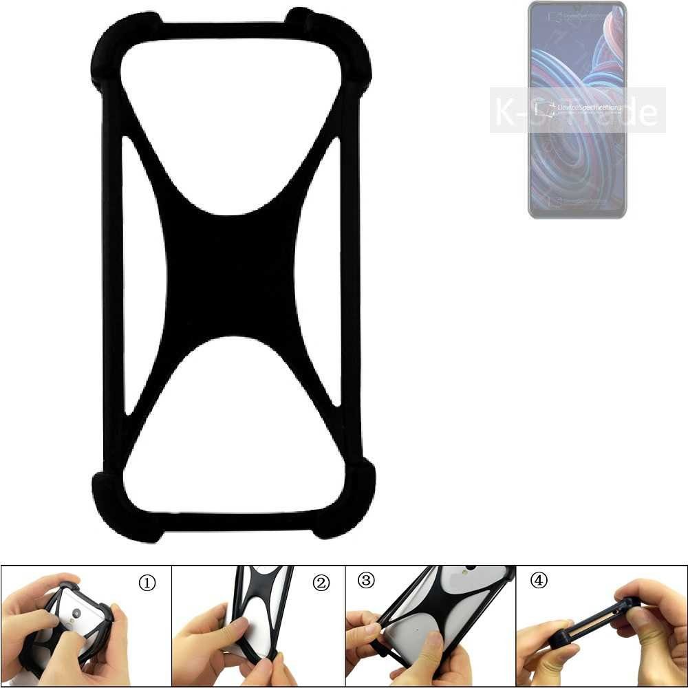 K-S-Trade Handyhülle für ZTE Blade A72, Handy-Hülle Schutz-Hülle Silikon Bumper TPU Softcase Smartphone