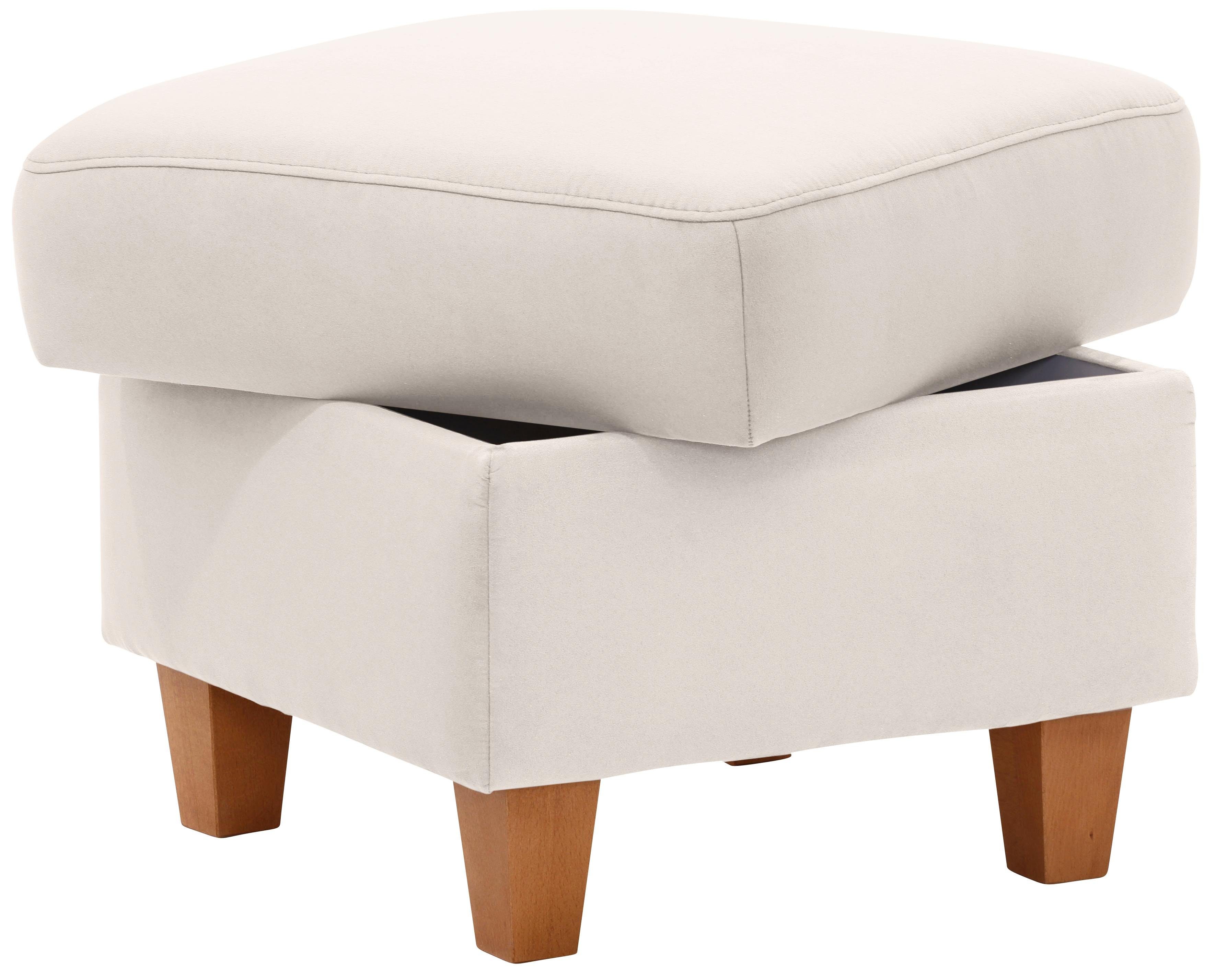 Home affaire Polsterhocker Palmera, B: 58 cm, mit Stauraum, Federkern