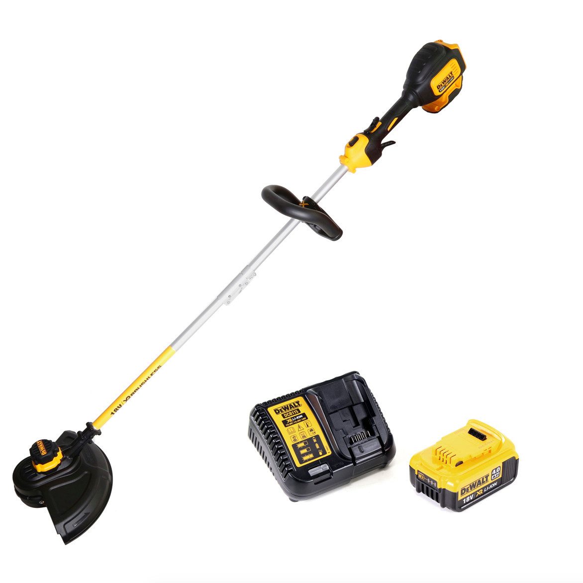 DeWalt Akku-Rasentrimmer DCM 561 PBS Akku Rasentrimmer 18 V Brushless + 1x Akku 4,0 Ah
