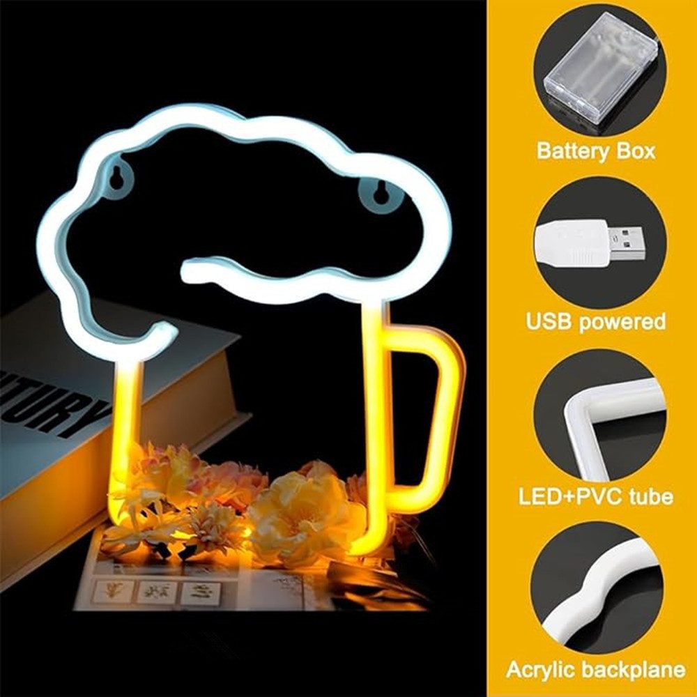 autolock LED-Lichterkette Bar Leuchtreklame Deko LED Neonlicht Zeichen Lich günstig online kaufen