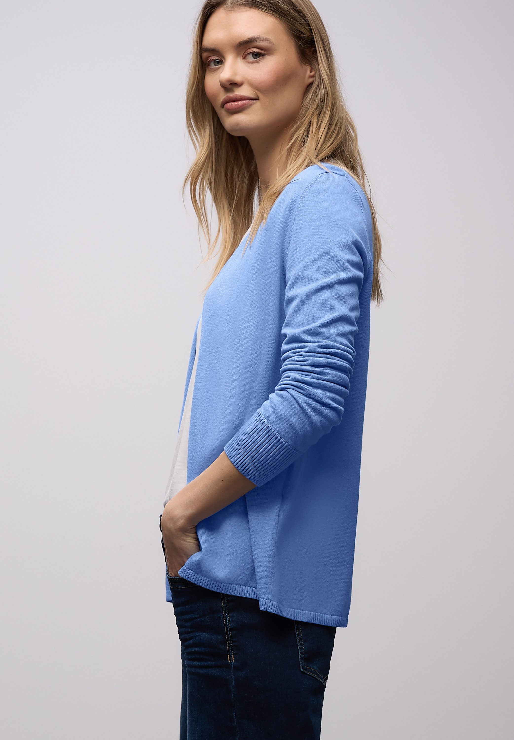 STREET ONE Cardigan mit Strick-Detail