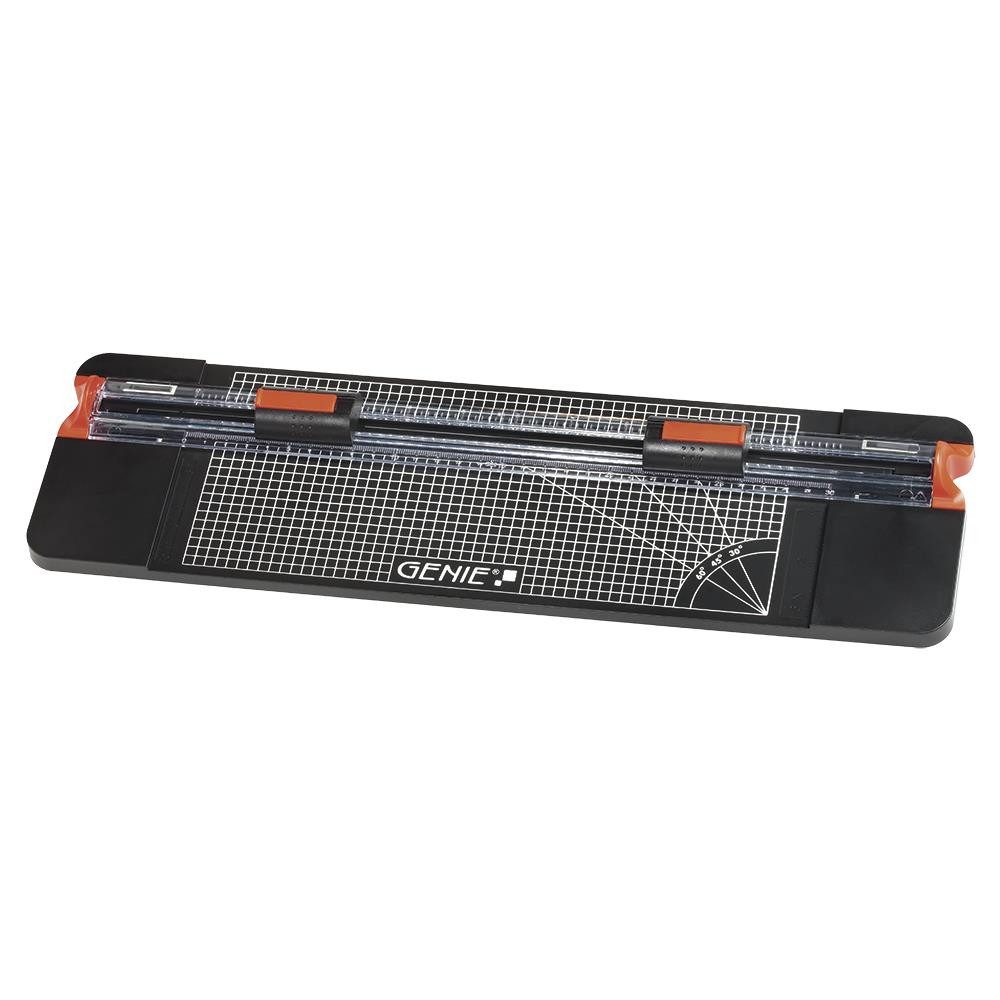 GENIE Rollenschneidemaschine SC 322 DIN A4 5 Blatt Papier, 2 Schneidköpfe, Wellenschnitt, Perforation, Falz