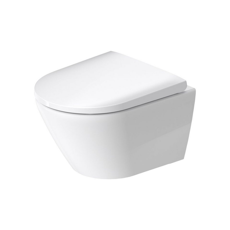 Duravit Tiefspül-WC D-Neo Compact Wand-WC, wandhängend, Abgang senkrecht,  Wand-WC inkl. WC-Sitz