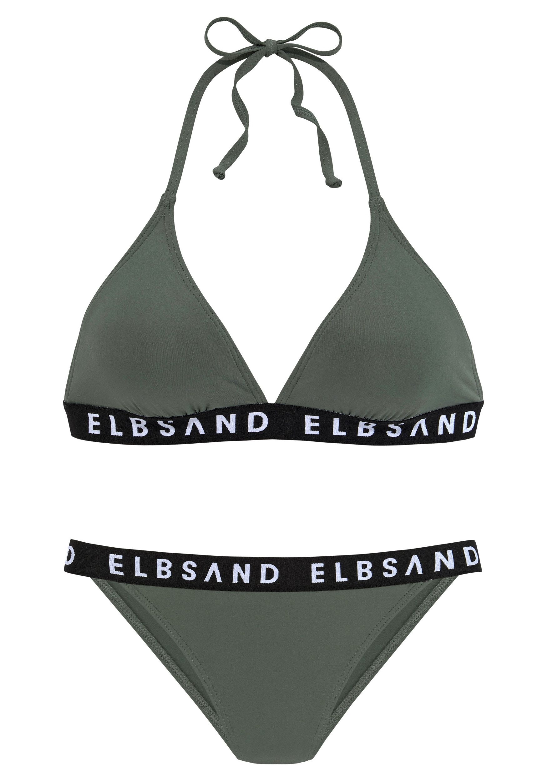 Elbsand Balconette-Bikini Triangel-Bikini OLIV