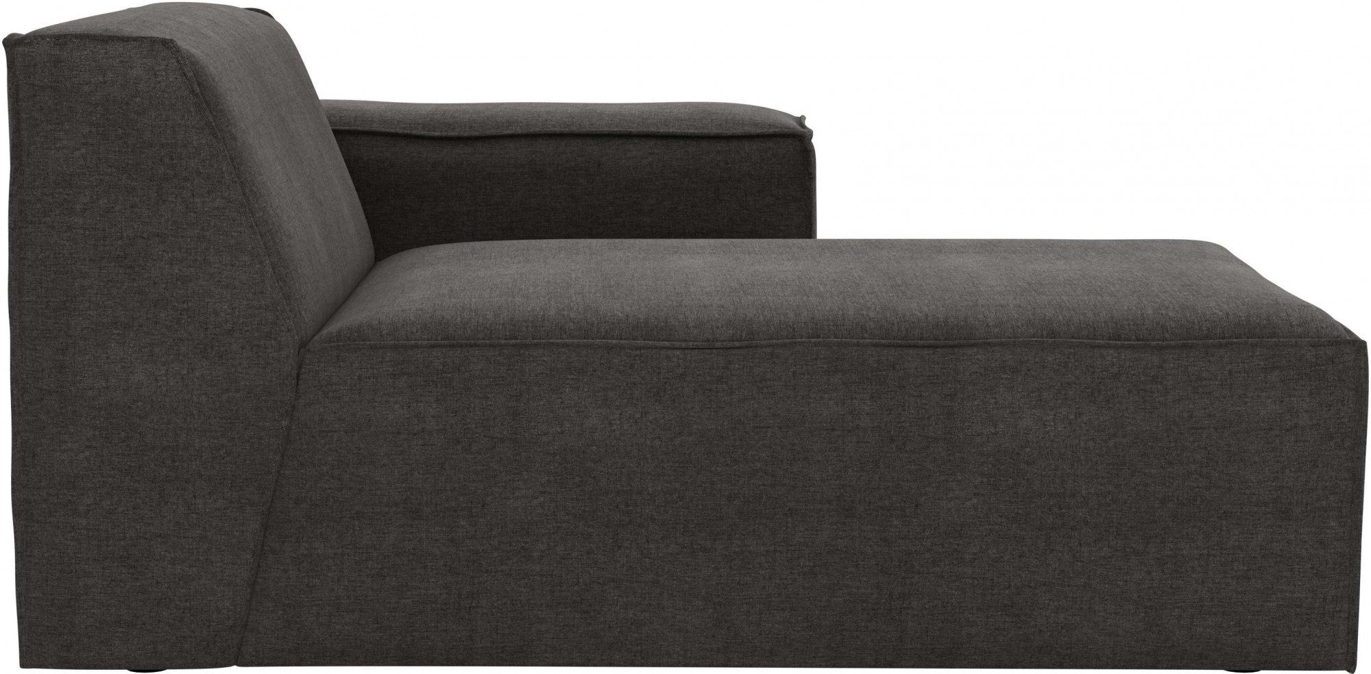 Norvid, wahlweise dark Chaiselongue Komfortschaum Taschenfederkern oder modular, Kaltschaum, mit gray RAUM.ID