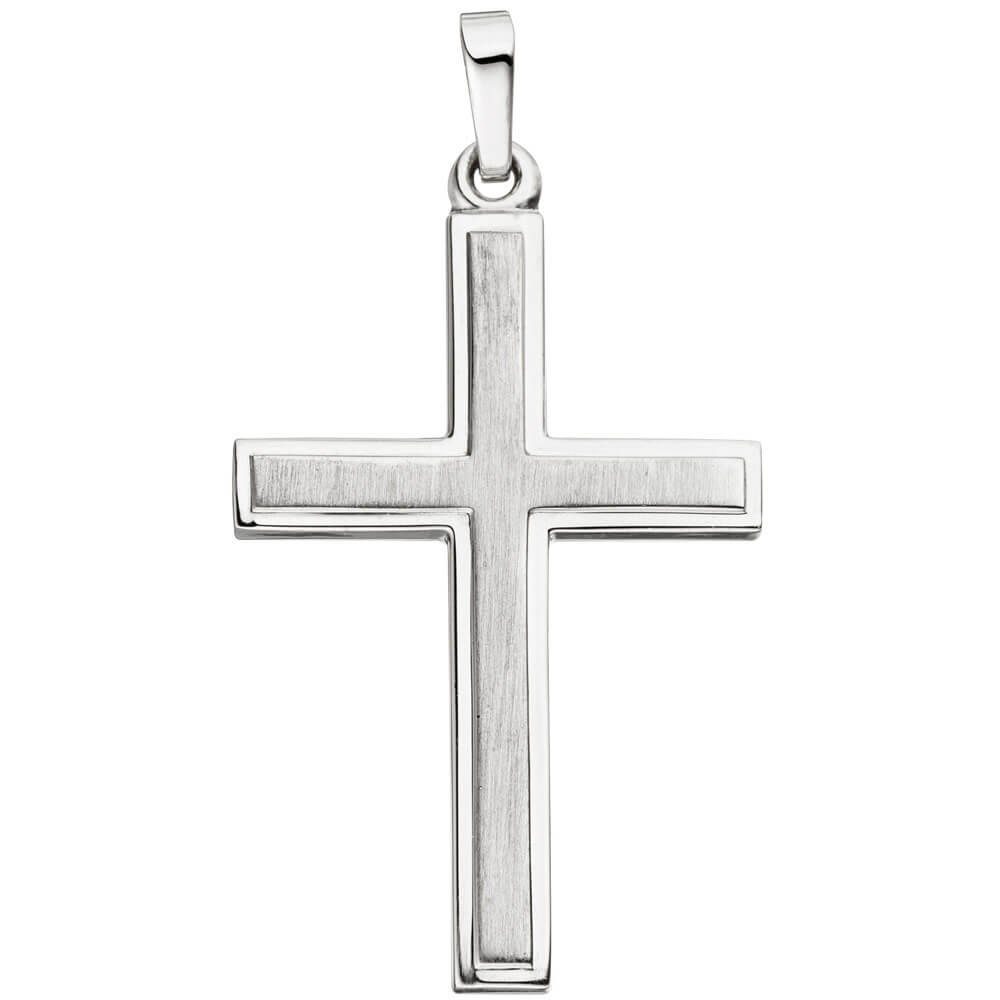 Kettenanhänger Anhänger Kreuz 31,4x19,2mm aus 925 Silber