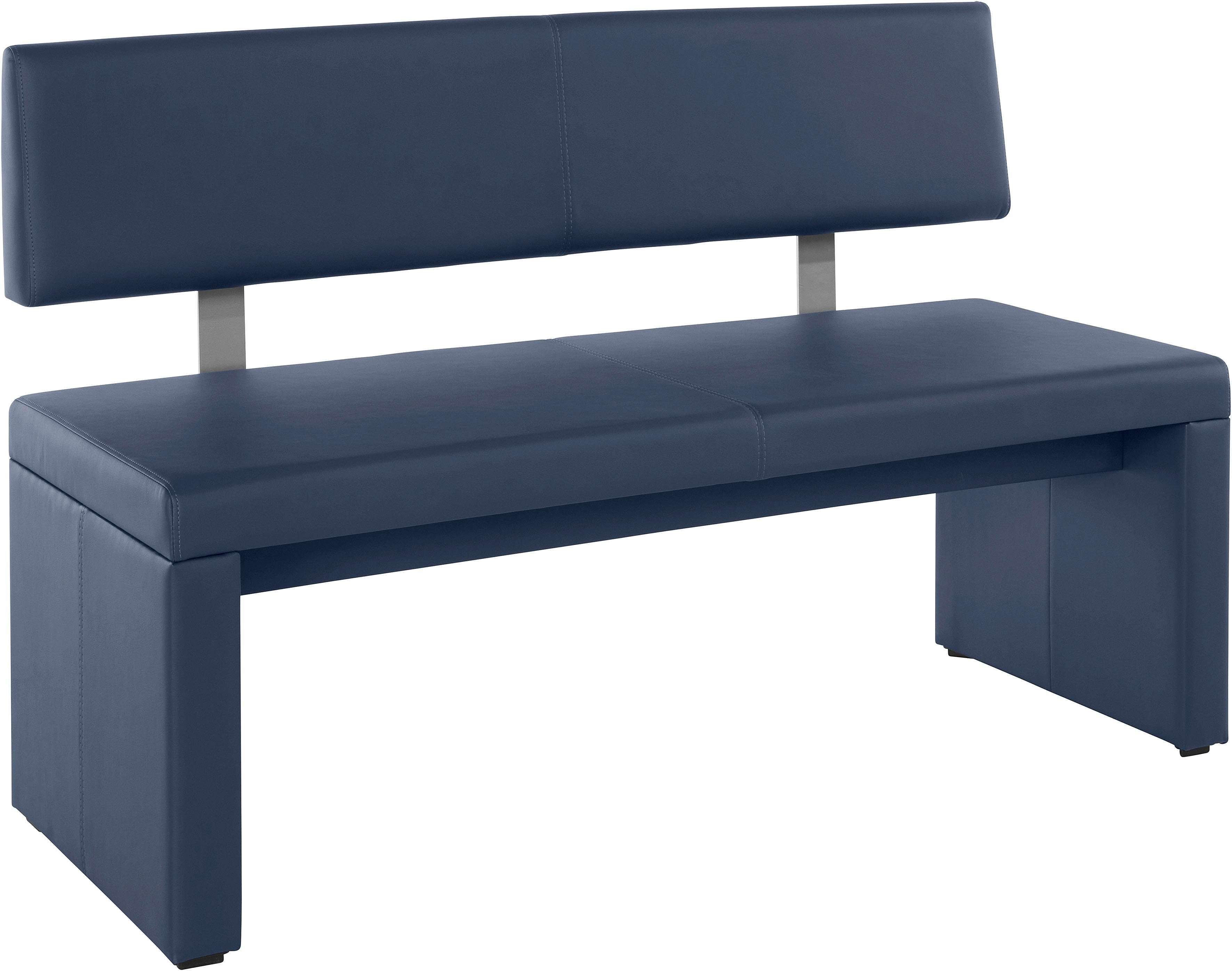 OTTO home Sitzbank Charissa, mit Lehne, Breite 140, dunkelbraun (Arizona 4412)