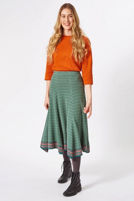 Himalaya Clothing Strickrock Jacquard-Strickrock aus reiner Bio-Baumwollefo günstig online kaufen