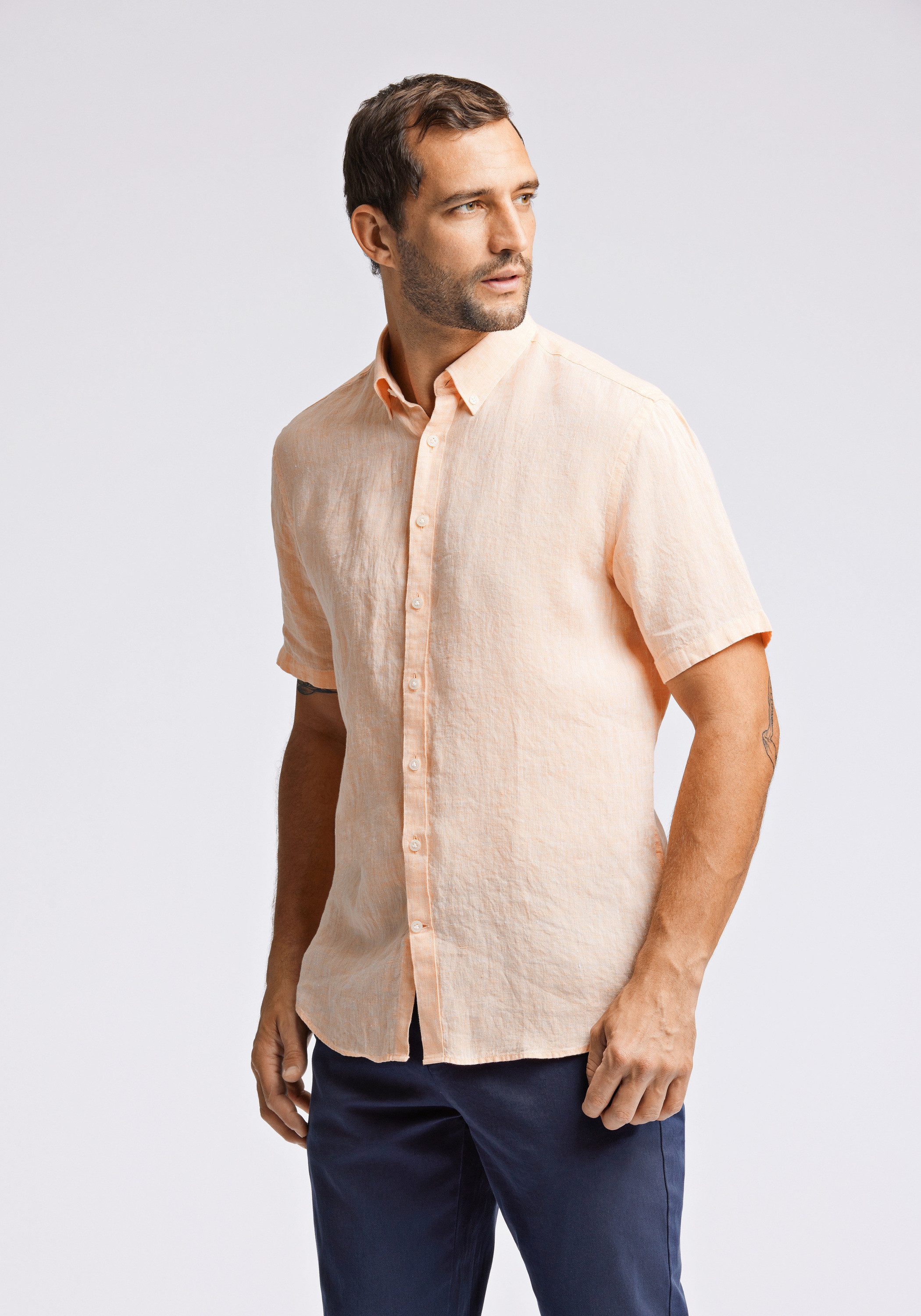 LINDBERGH Leinenhemd Leinenhemd Modern Fit