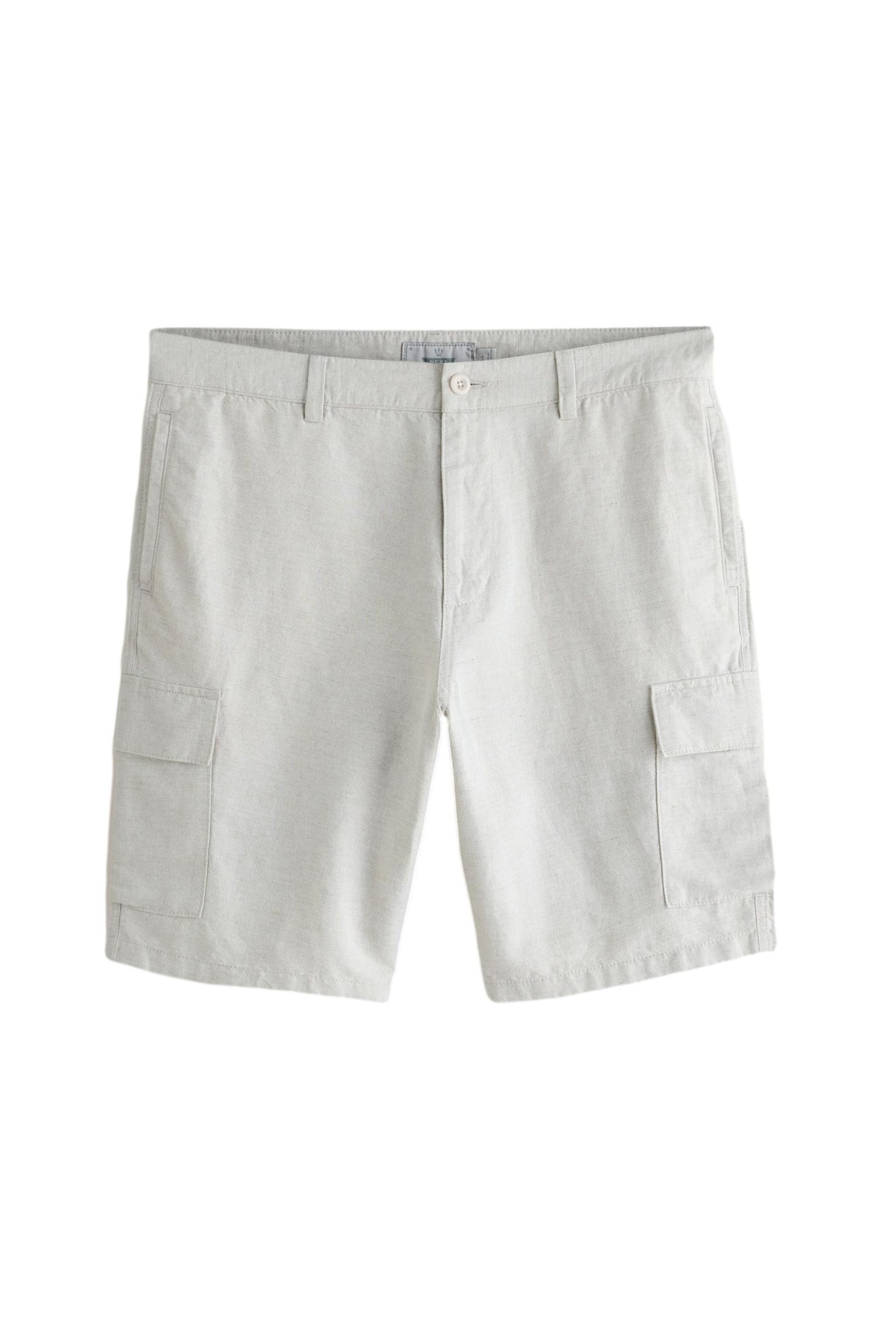 Cargoshorts Cargo-Shorts aus Baumwoll-Leinengemisch