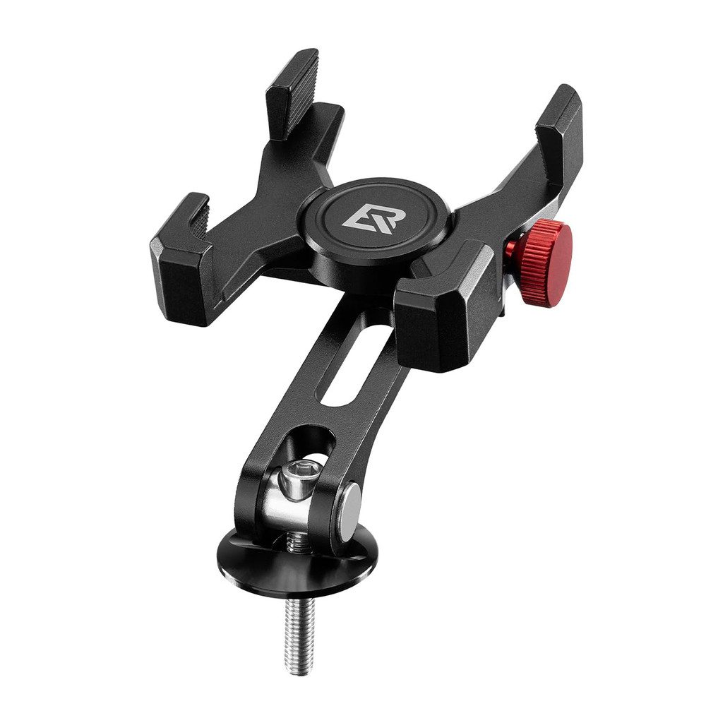 ROCKBROS Handy-Halterung Fahrradhalterung Lenkerhalterung Smartphonehalter, (bis 7.09 Zoll, Spar-Set, 1-tlg., 14 x 7 cm verstellbar, Aluminium, Silikonpads, 4,7-7,09 Zoll, verstellbar)