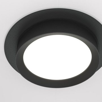 click-licht Einbauleuchte Deckeneinbauleuchte Hoop in Schwarz GX53 rund, keine Angabe, Leuchtmittel enthalten: Nein, warmweiss, Einbaustrahler, Einbauleuchte
