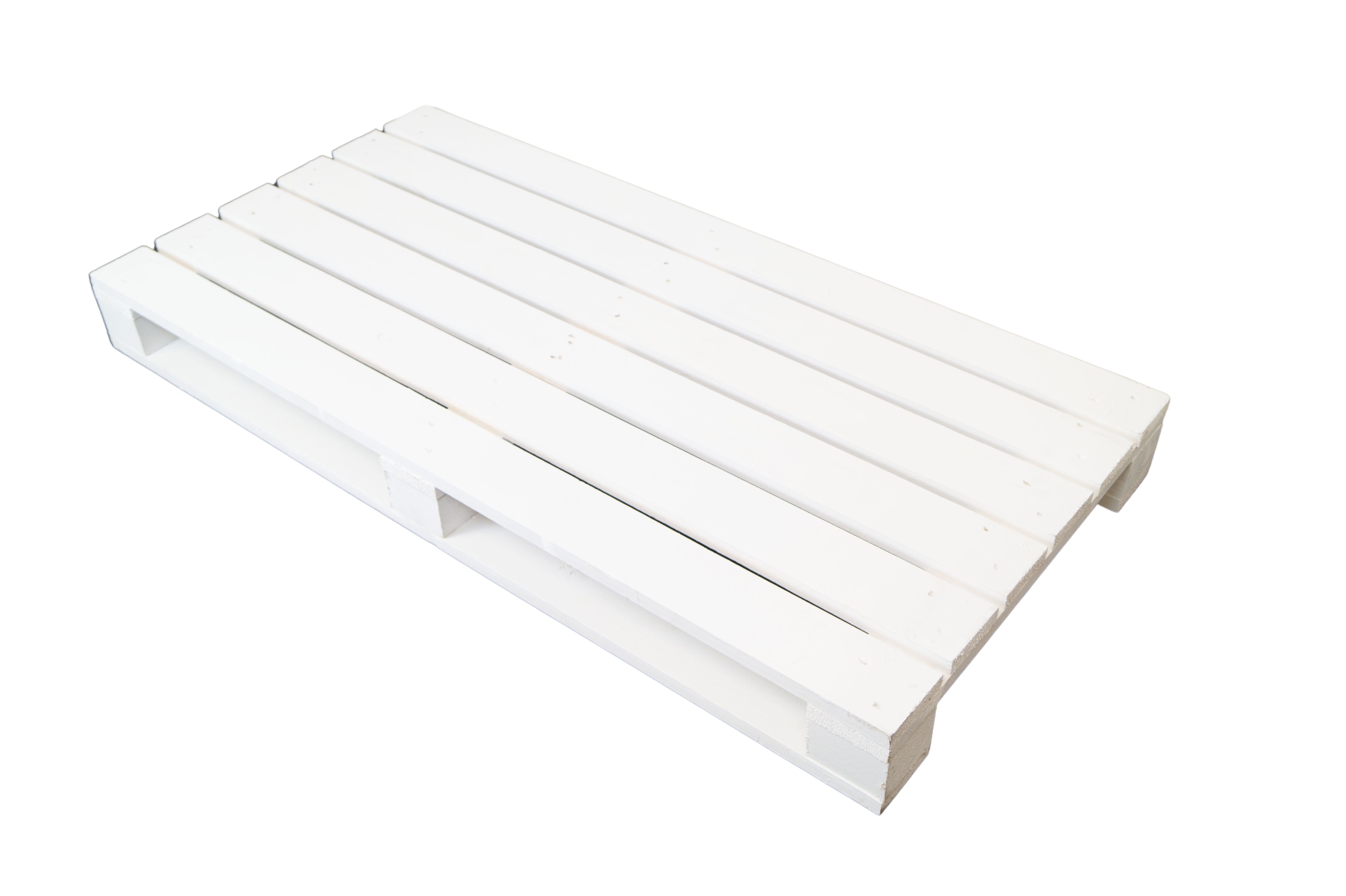 Kistenkolli Altes Land Allzweckkiste Palette 120 x 60 x 13 cm - weiß