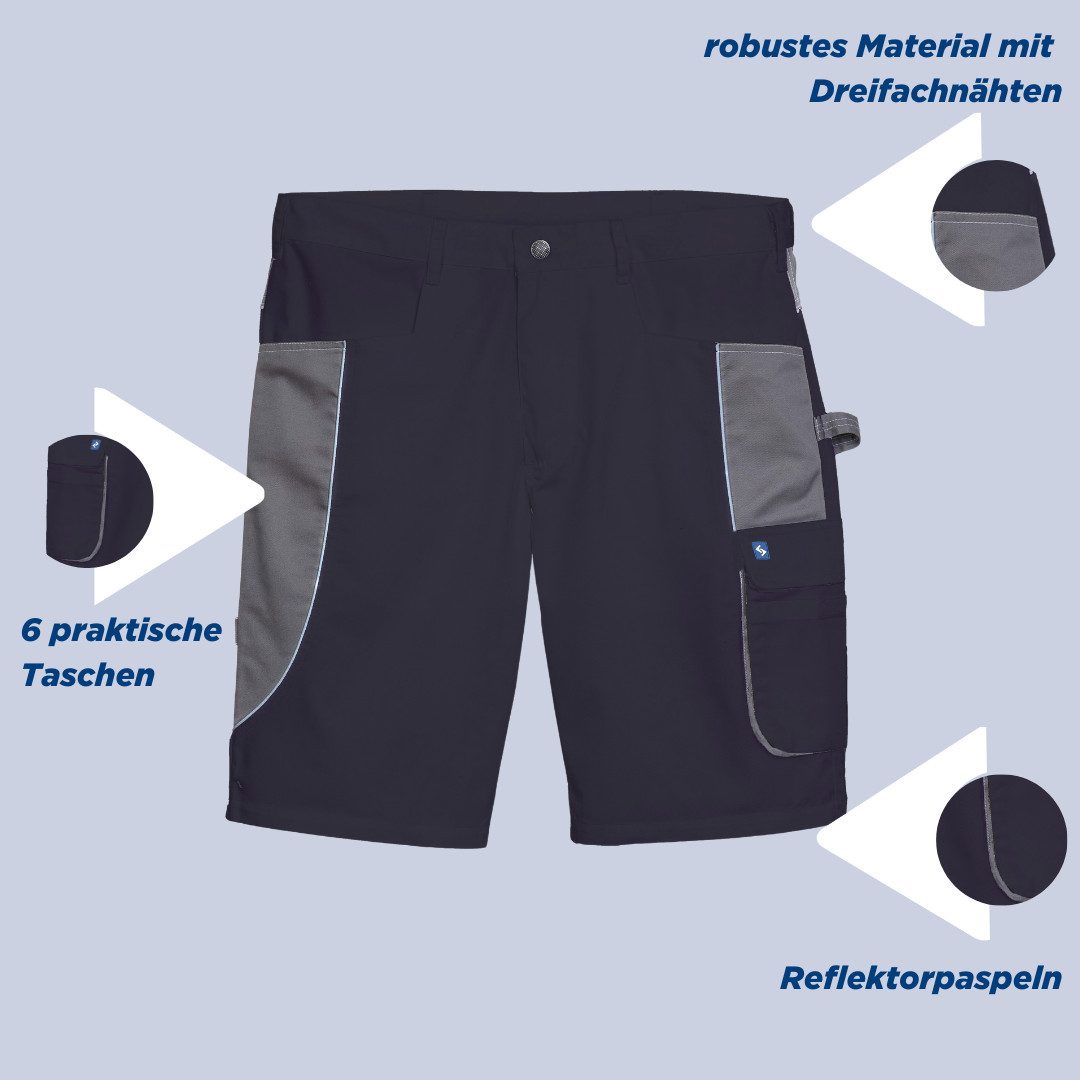 SCHEIBLER WORKWEAR Arbeitsshorts Active Zollstocktasche und günstig online kaufen