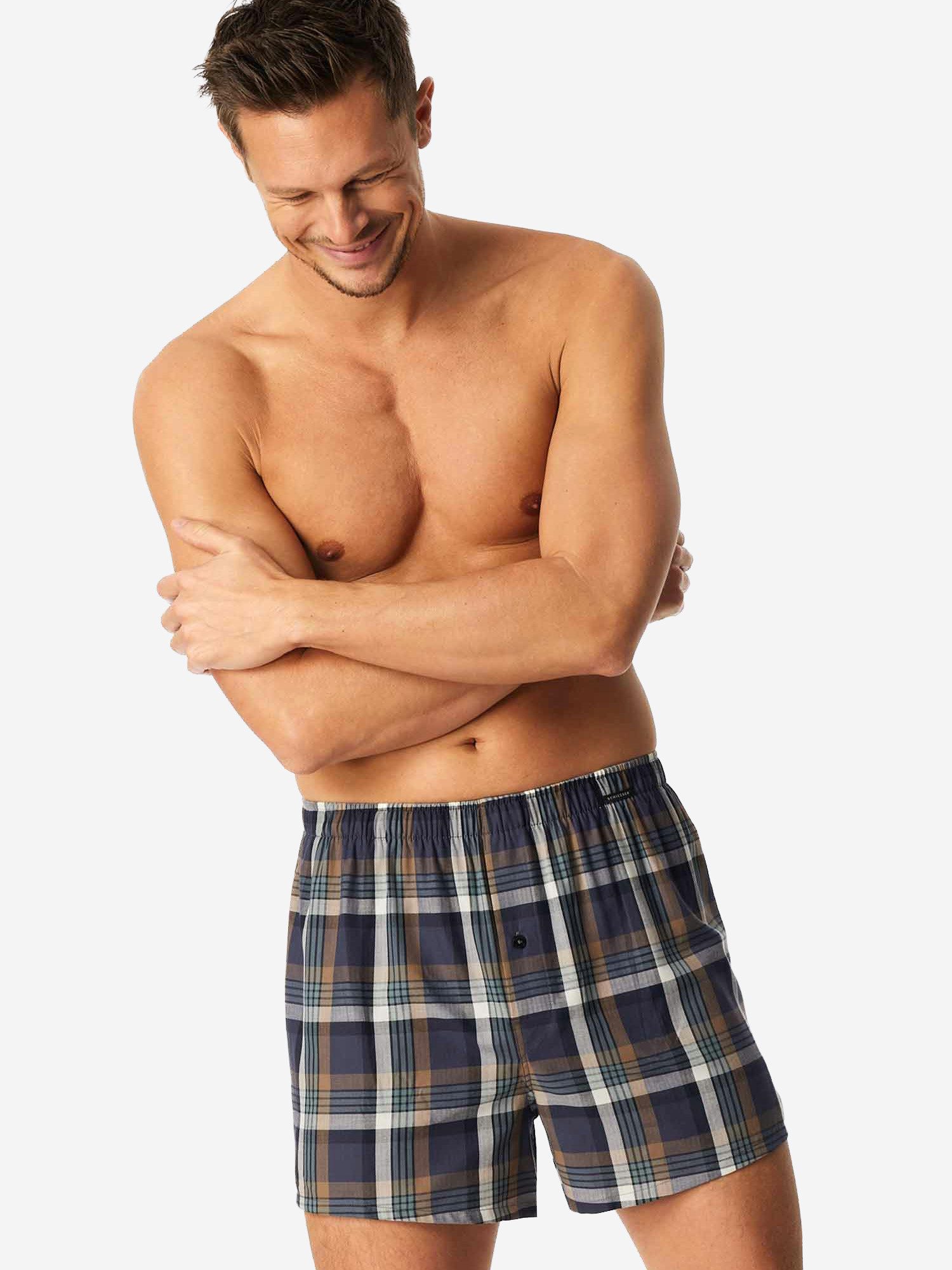 Schiesser Boxer Web - Multipacks (2-St) unterhose unterwäsche boxershort