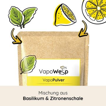 VapoWesp Wespennestattrappe Pulver Set 3-tlg. Hay Flowers, Lemon, Orange je 100g, (1-St), Vapo Wesp Duft für die Räucherbox nicht im Lieferumfang enthalten