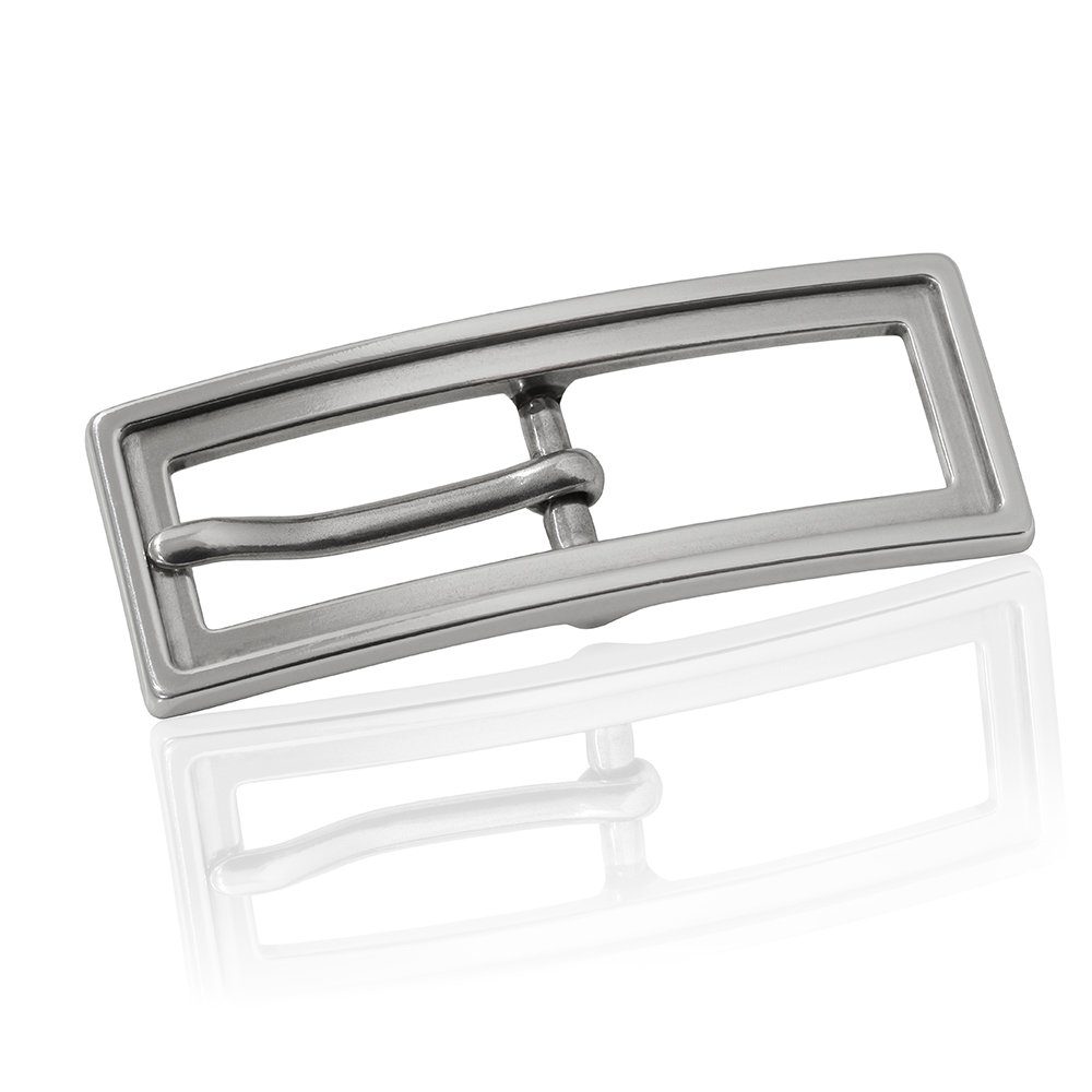 FREDERIC HERMANO Gürtelschnalle 15mm Metall Silber - Buckle Gap - 309307500020