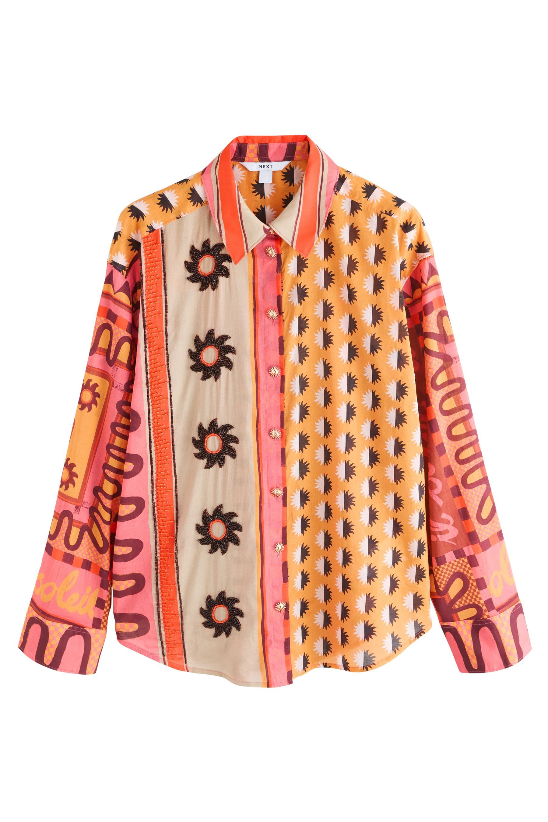 Next Langarmhemd Leichtes Relaxed Fit Langarmshirt aus Baumwolle (1-tlg) günstig online kaufen