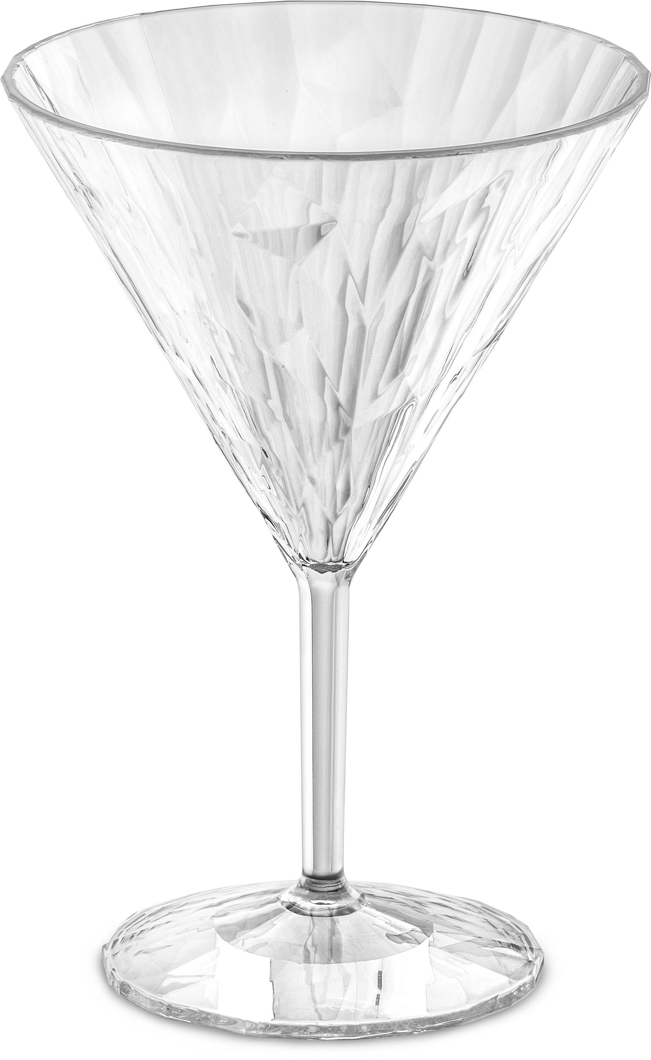 KOZIOL Martiniglas CLUB No. 12, Kunststoff, recycelbar,CO² neutral,  melaminfrei,spülmaschinengeeignet, 250 ml, Ikonisches Design, Made in  Germany