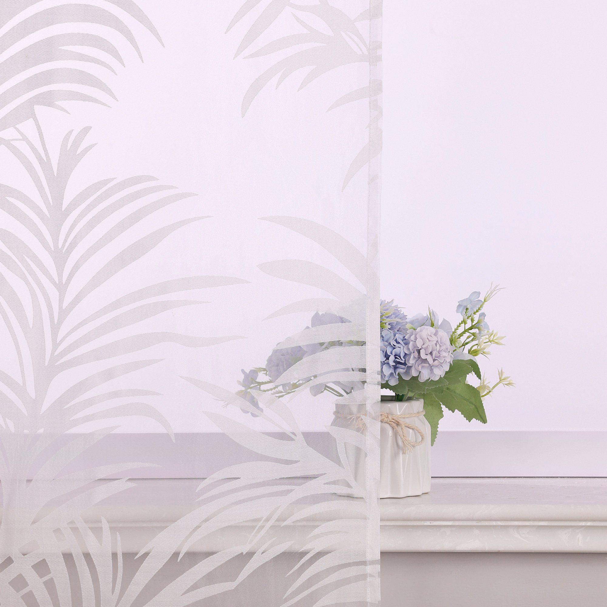 Joyswahl Gardine (2 St), Schlaufen, transparent, Ausbrenner Design Flächenv günstig online kaufen