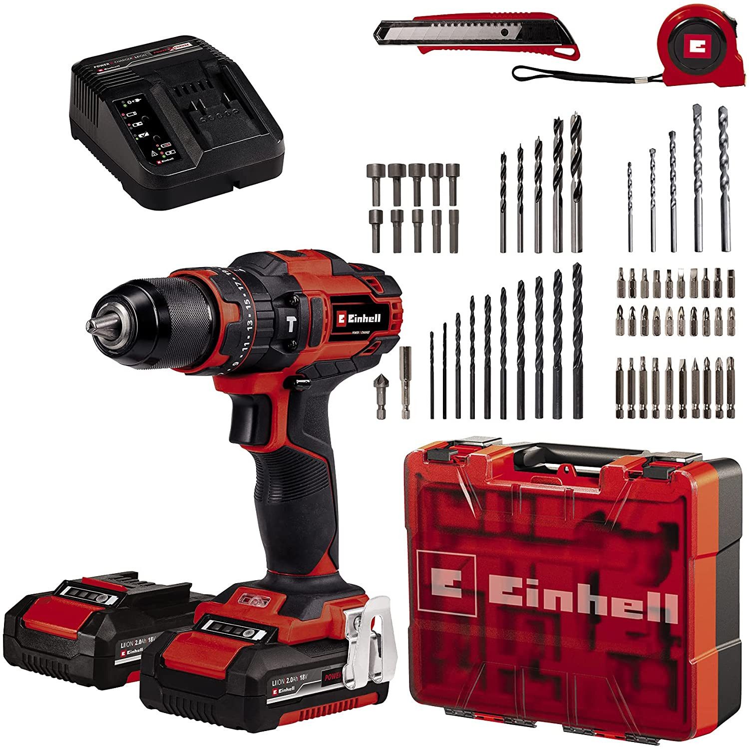 Einhell Akku-Schlagbohrschrauber Einhell TE-CD 18/40 Li-i +64 (2x2,0Ah), 18 günstig online kaufen