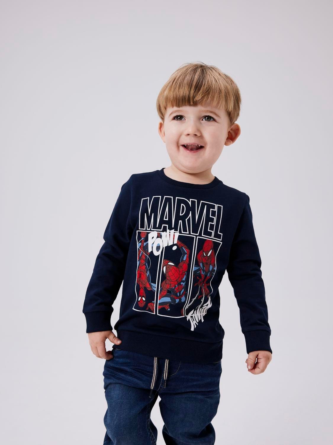 Name It Sweatshirt NMMJESSIE SPIDERMAN SWEAT UNB NOOS MAR mit coolem Spiderman Print