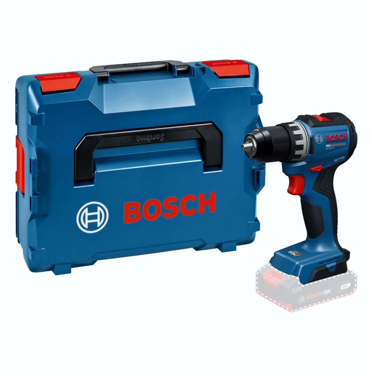 BOSCH Bohrschrauber GSR 18V-52 in L-BOXX Akku-Bohrschrauber
