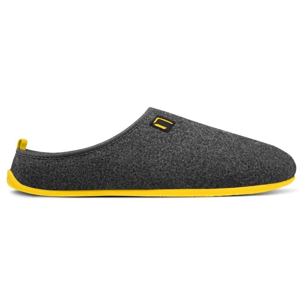 NANGA Pantoffel Wool Slipper - 100% Schurwolle - grau/gelb (Größe 43-46) Hausschuh – Bild 4 von 4