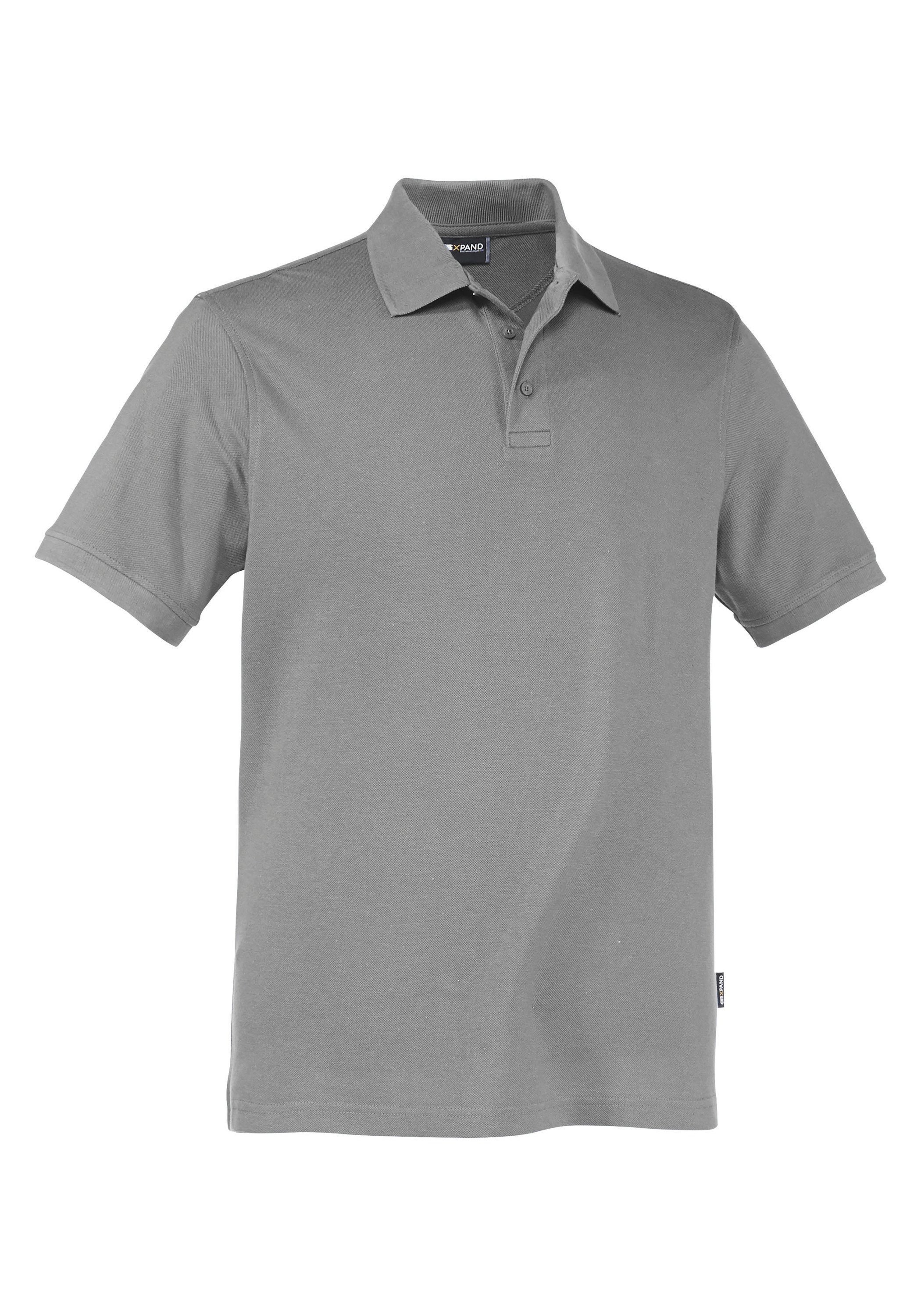Expand Poloshirt in Übergröße grau