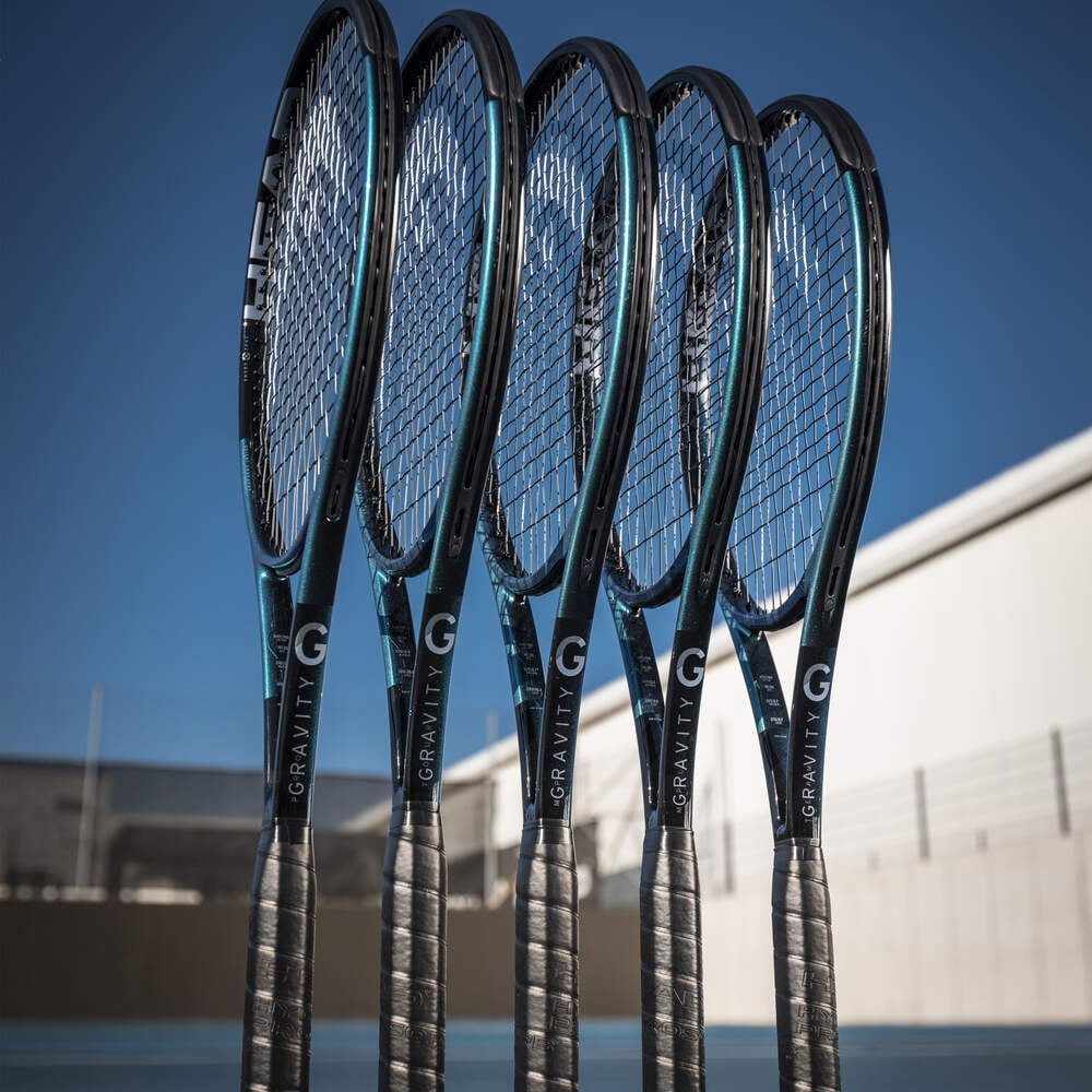 Head Tennisschläger Gravity MP Lite 100in/280g/Allround 2025 schwarz/blau - unbesaitet