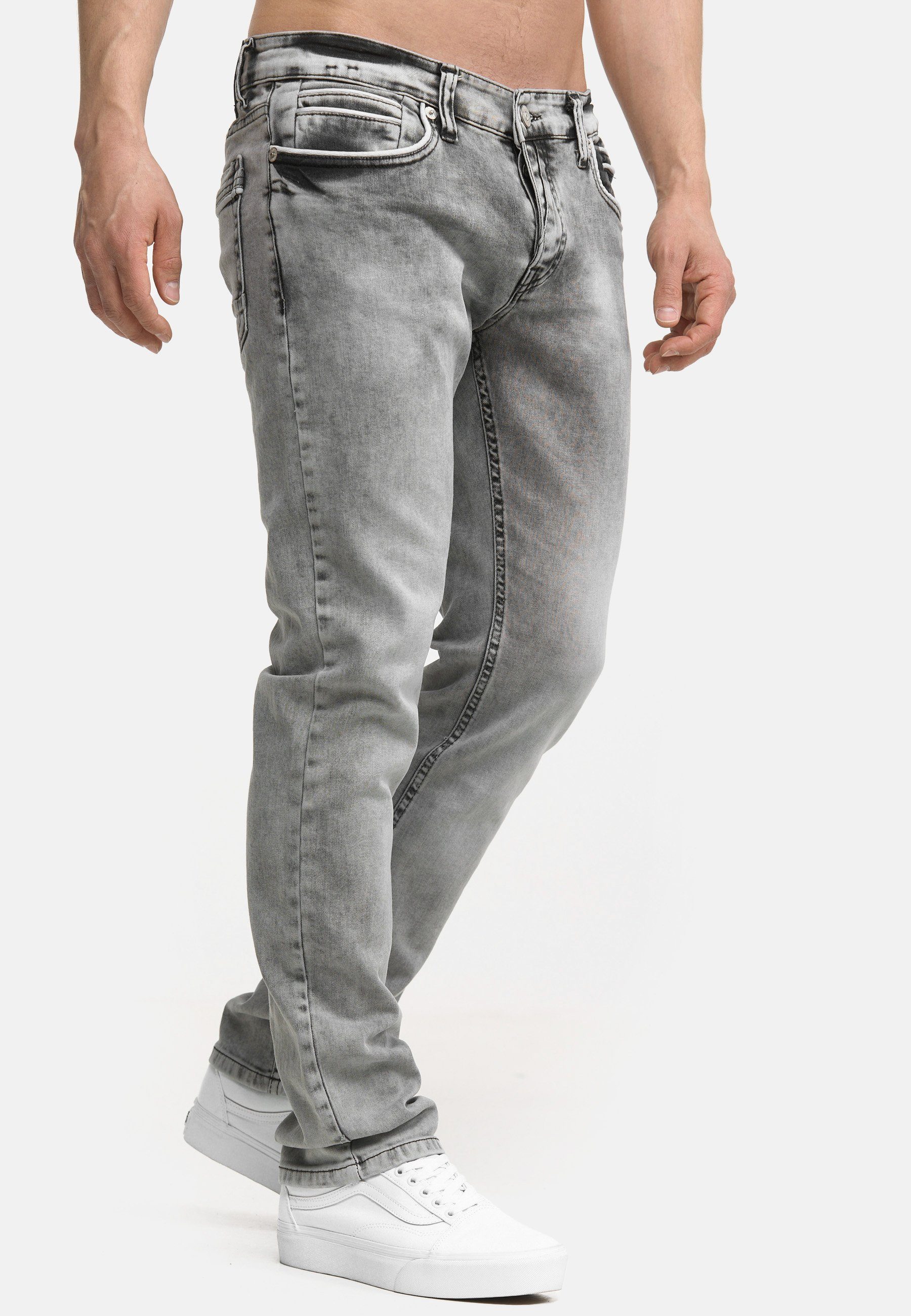 Light Modell Grey 3450 Herren Regular-fit-Jeans Jeans Code47 Code47